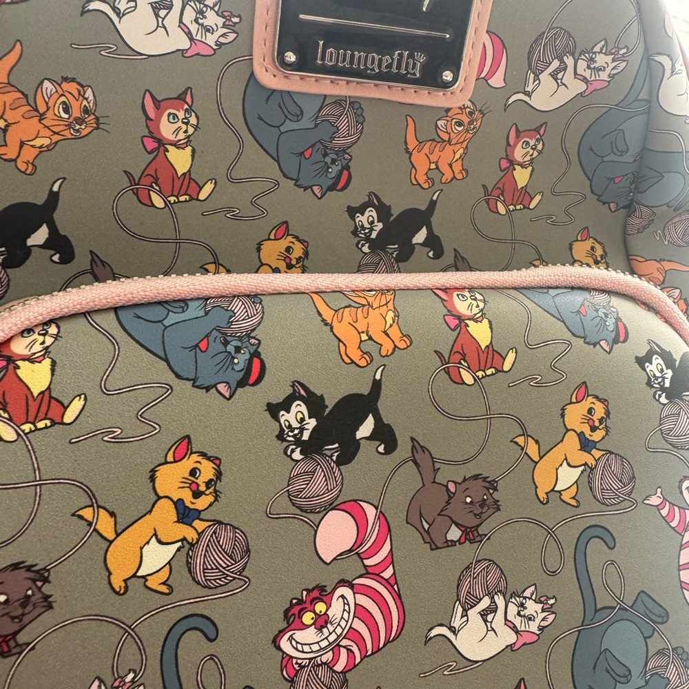 Loungefly Multicolor Cat and Yarn Backpack